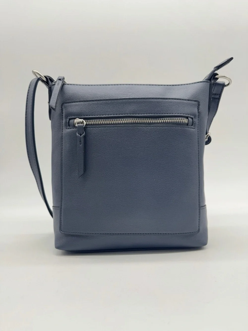 Style & Co. Hudson North South Soft Faux Leather Navy Crossbody